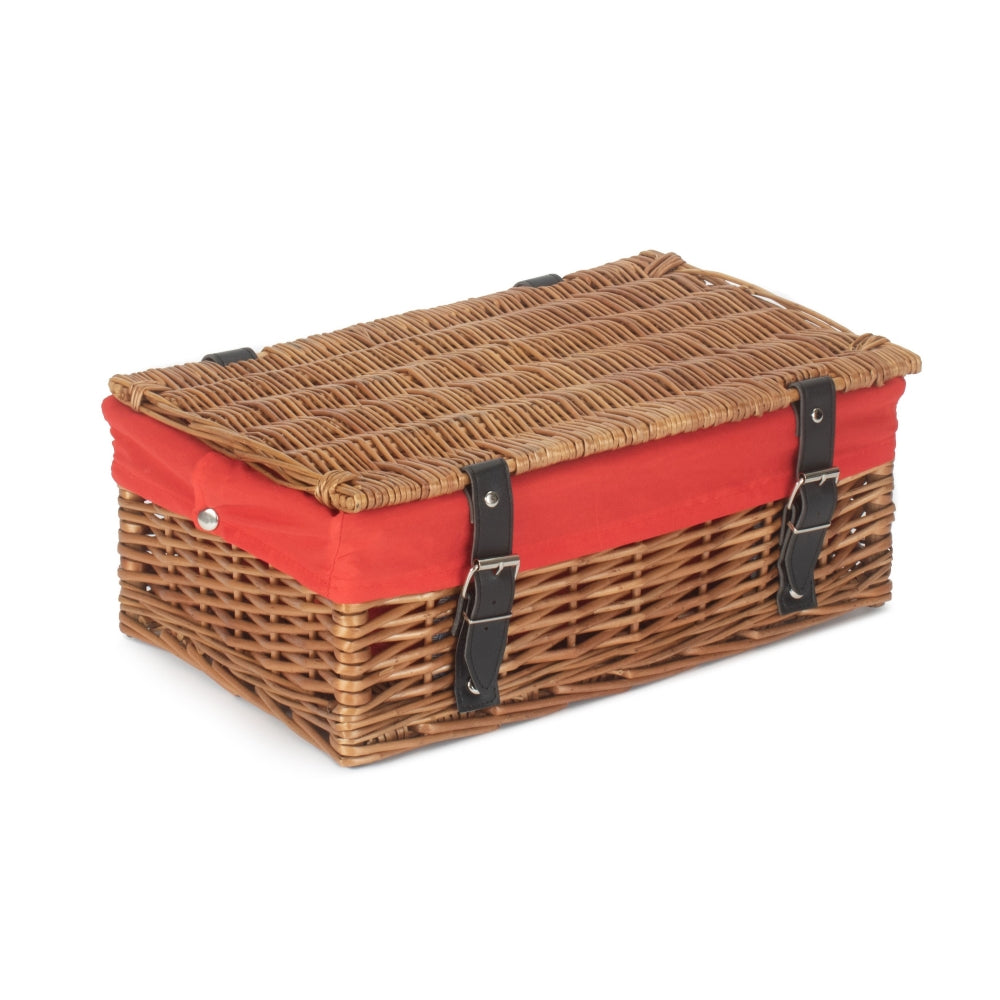 35cm Double Steamed Willow Wicker Picnic Basket