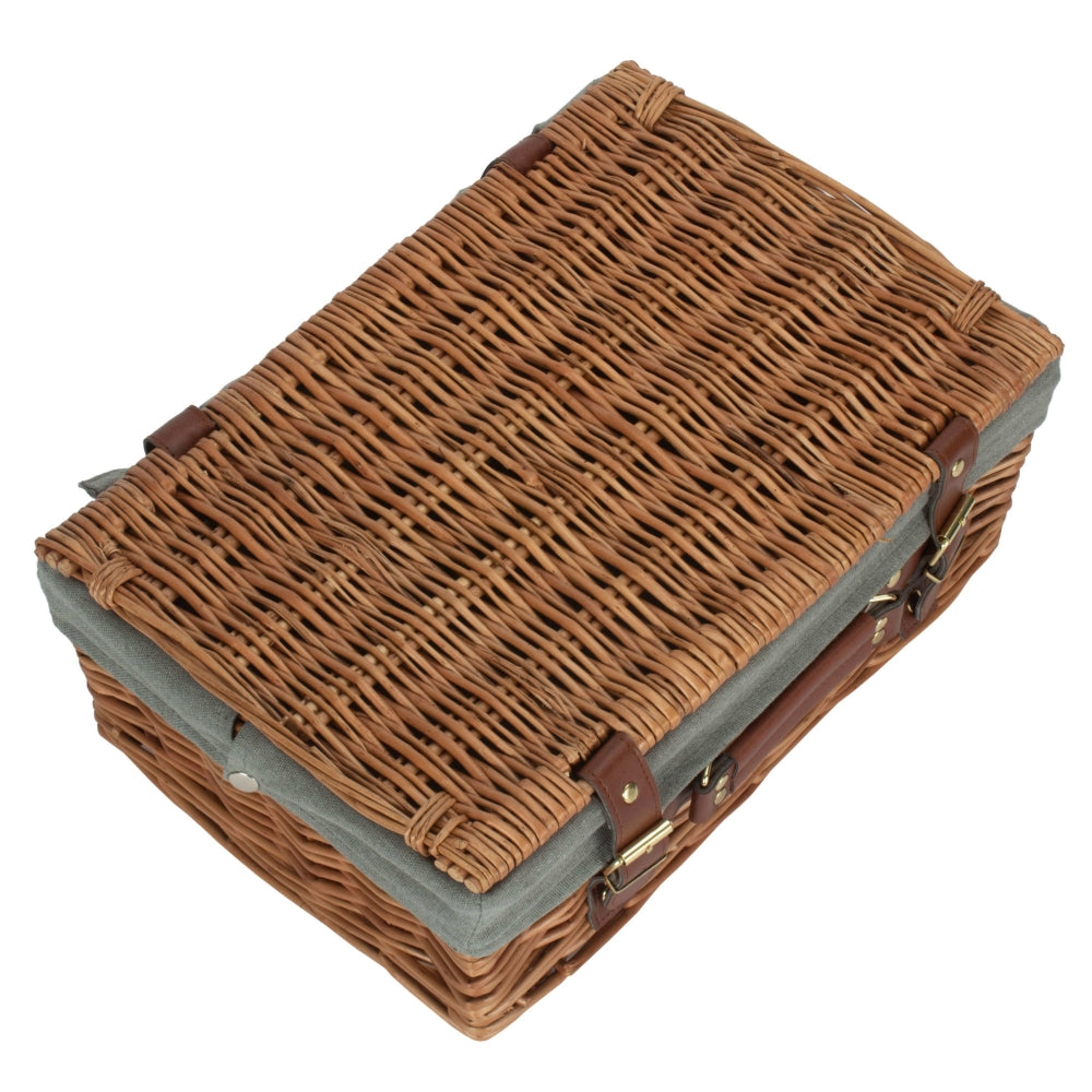 35cm Light Steamed Wicker Picnic Basket