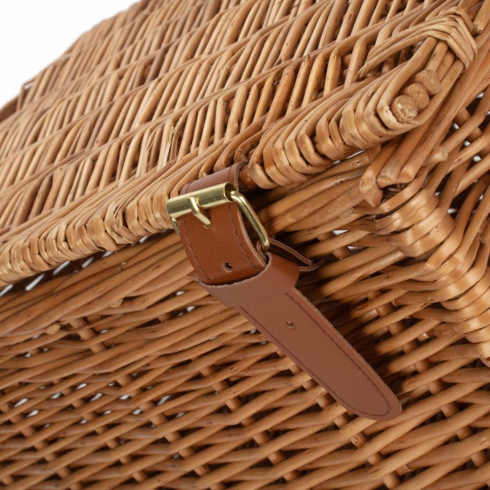 Light Steamed Windsor Wicker Picnic Basket