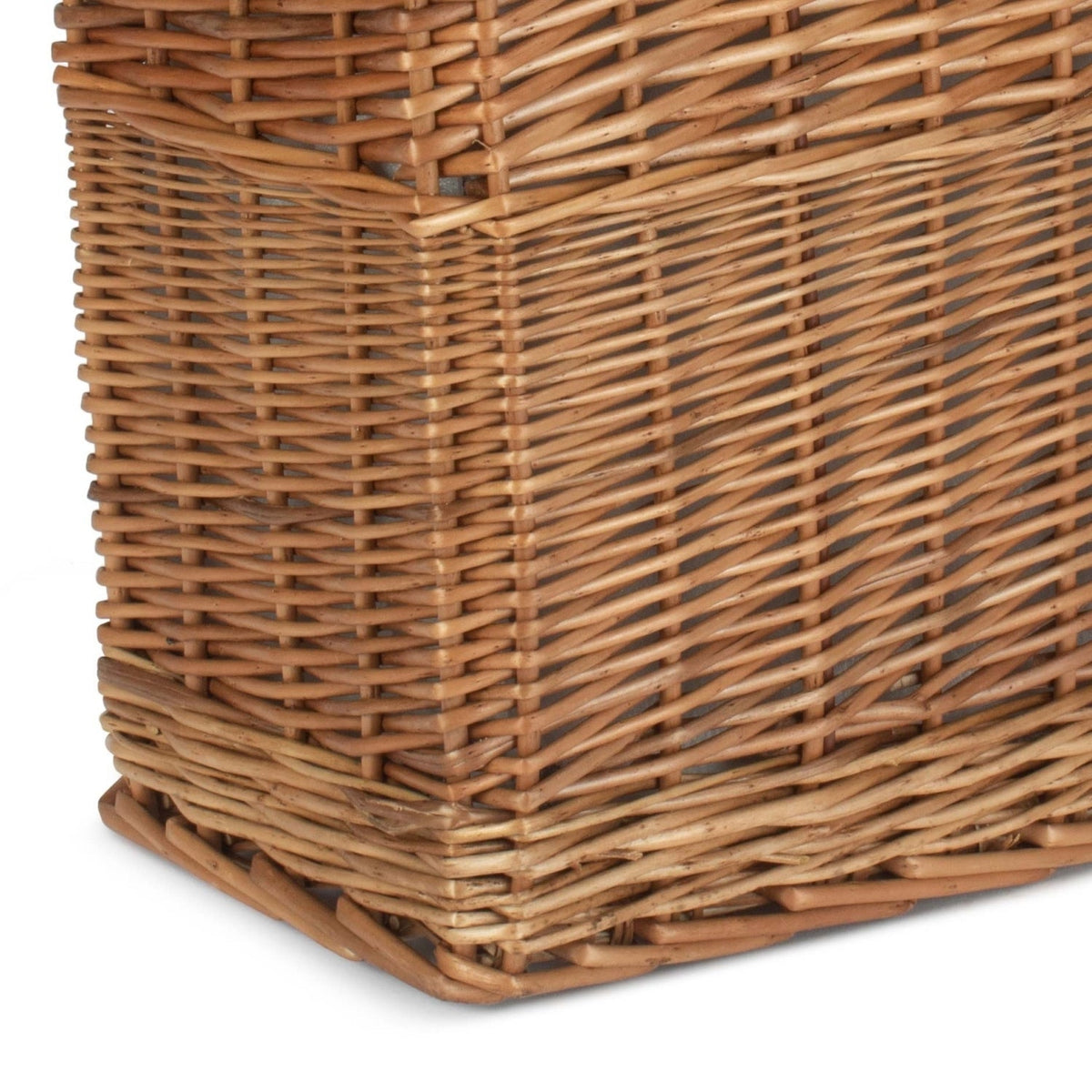 Green Tweed Rectangular Wicker Cooler Basket