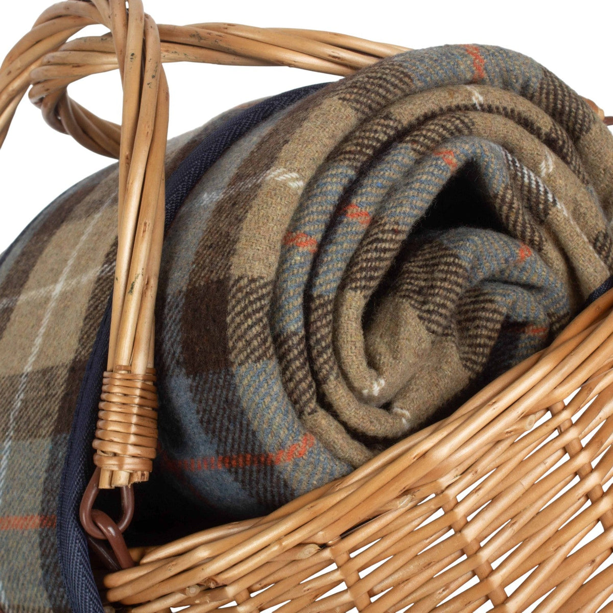 Wicker Oval Ravenstor Fitted Cool Bag Drinks Picnic Basket