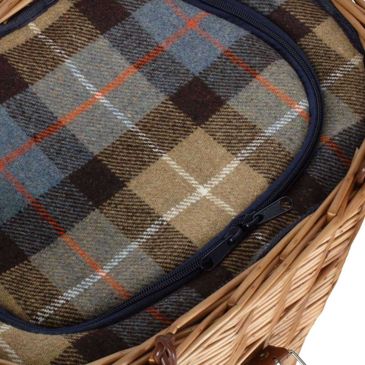 Wicker Oval Ravenstor Fitted Cool Bag Drinks Picnic Basket