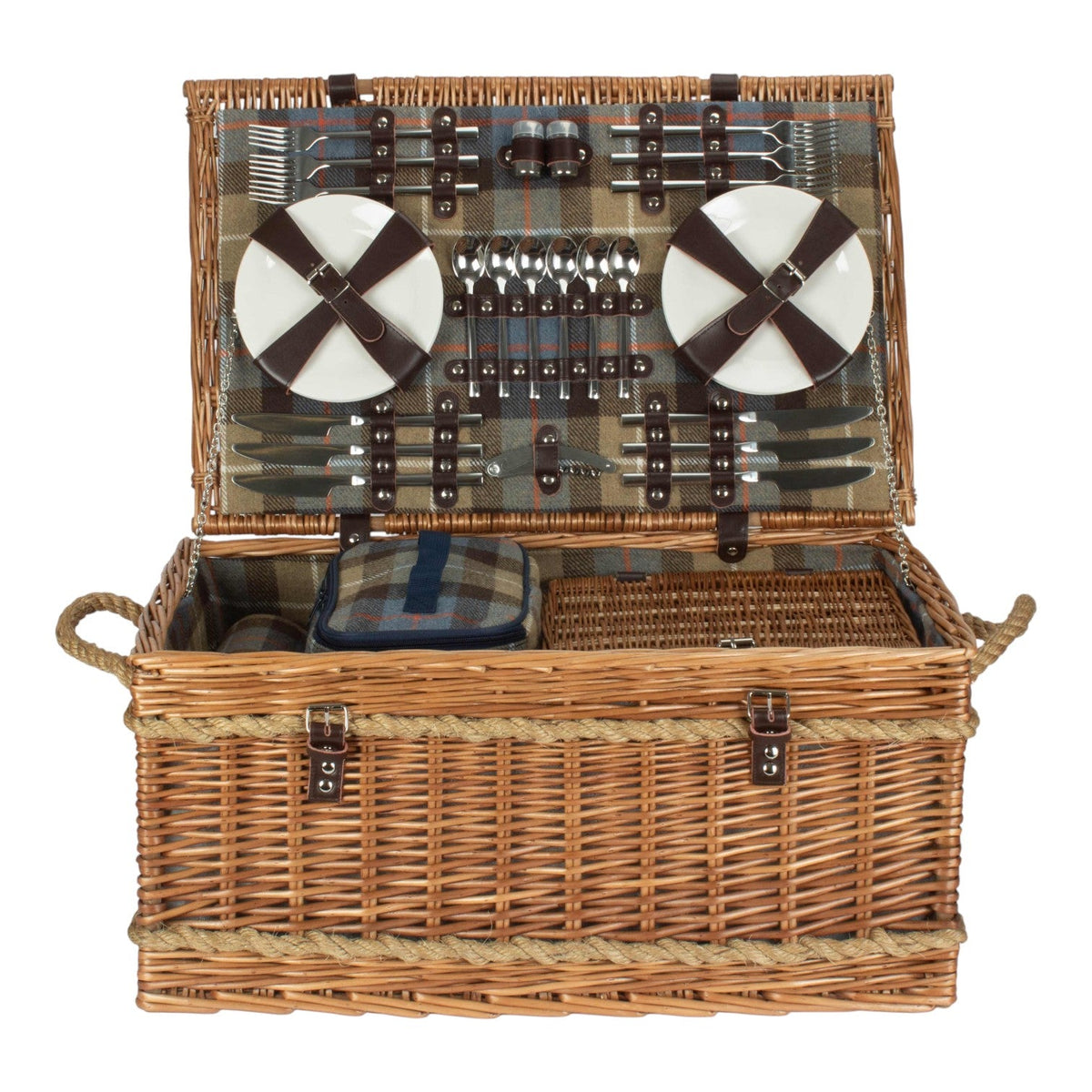 Rope Handled Ravenstor 6 Person Fitted Picnic Basket