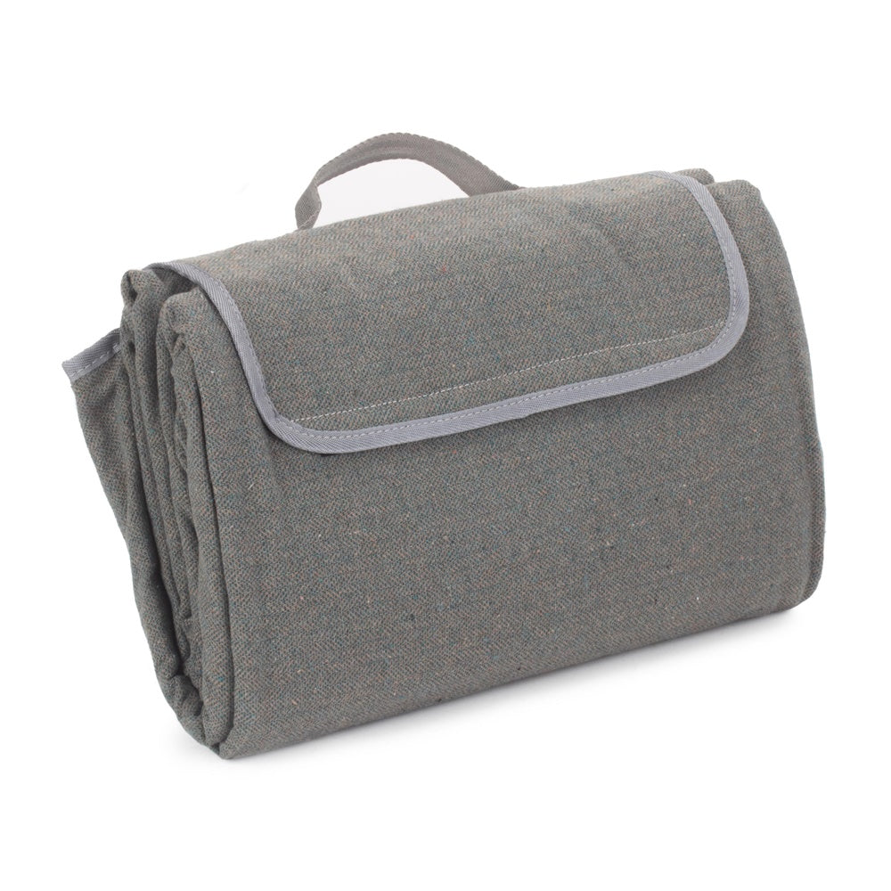 Grey Tweed Picnic Blanket