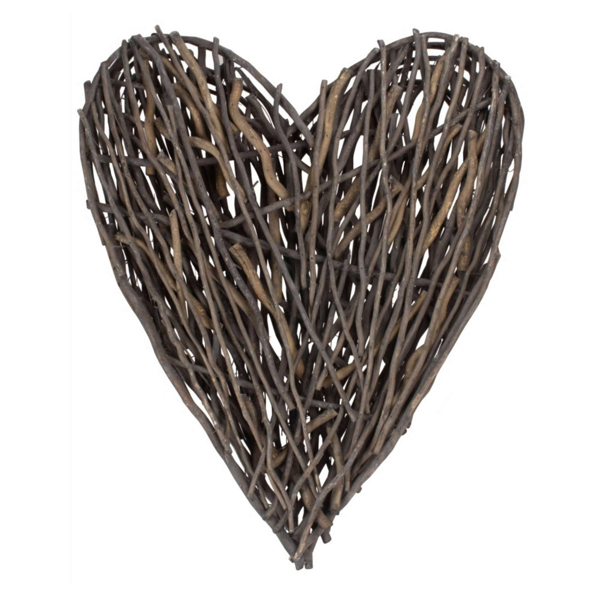 Large Rustic Willow Heart Décor