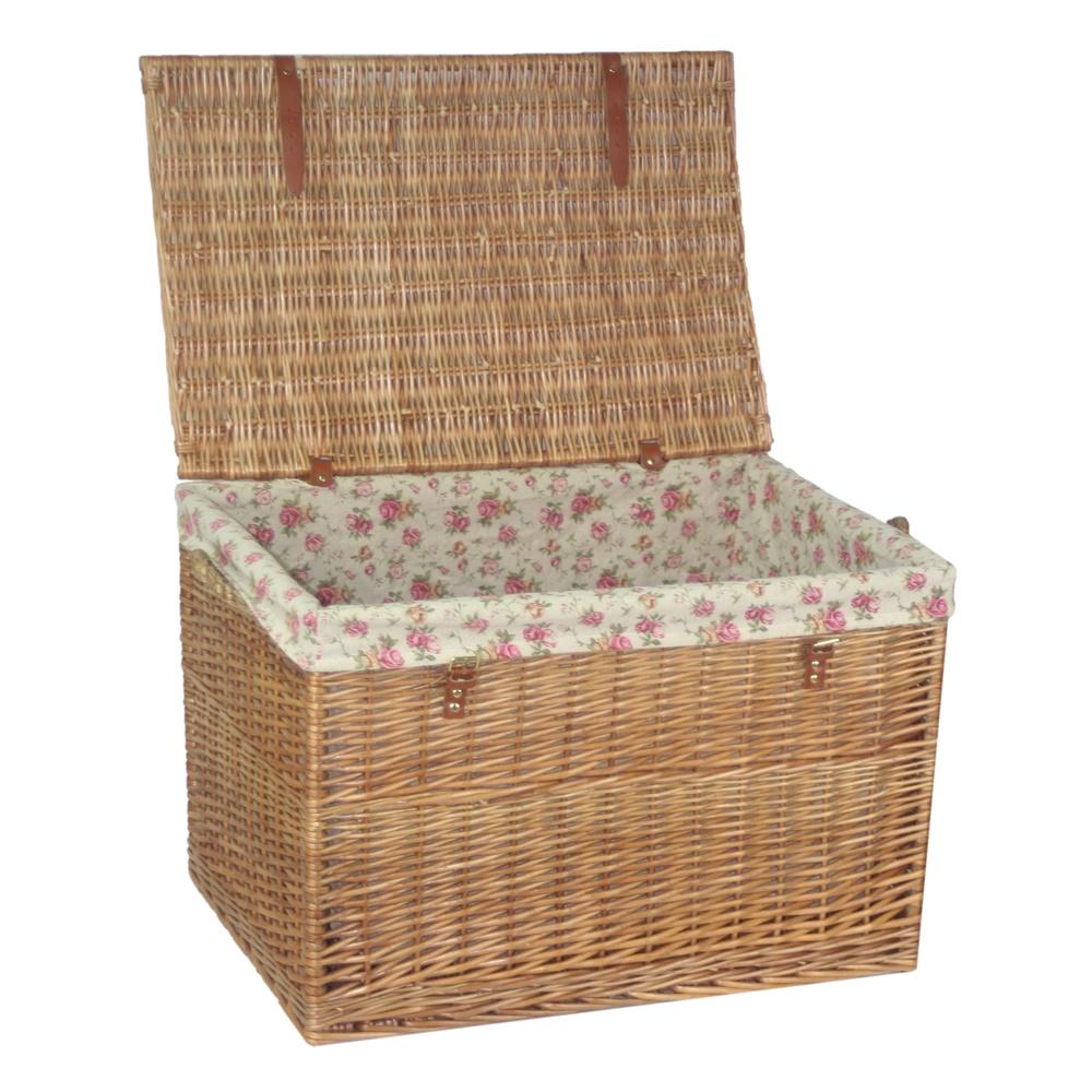 Large Light Steamed Wicker Storage Basket