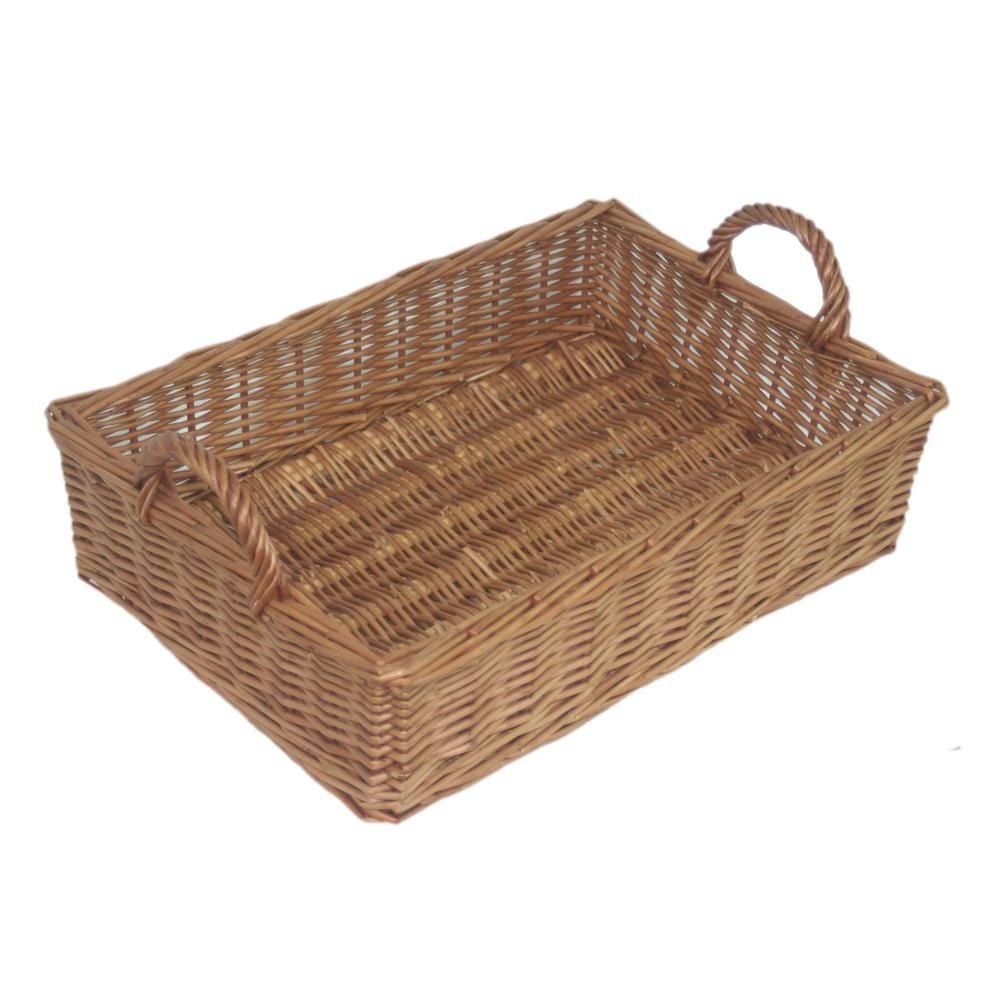 Wicker Rectangular Display Tray