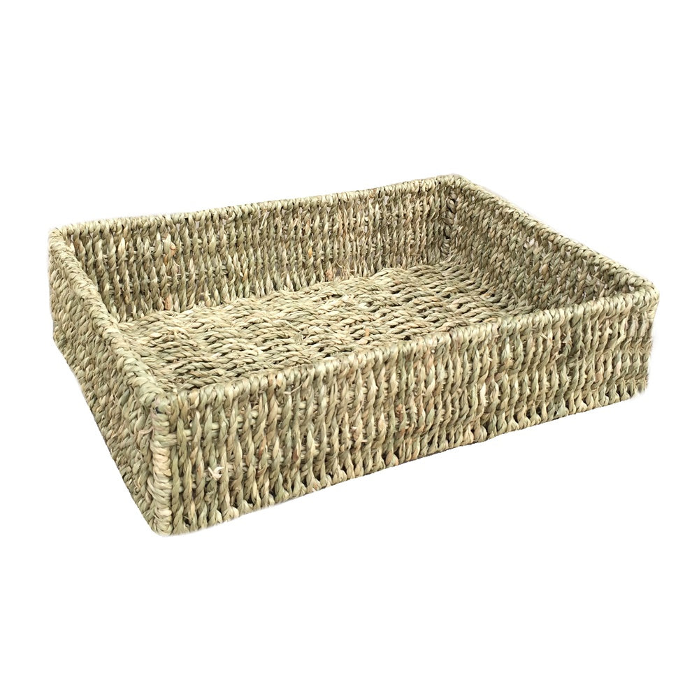 Unlined Rectangular Seagrass Serving Trays