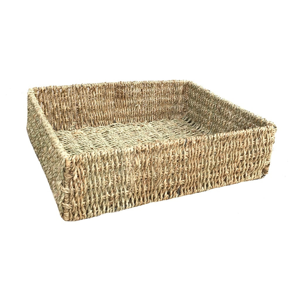 Unlined Rectangular Seagrass Serving Trays