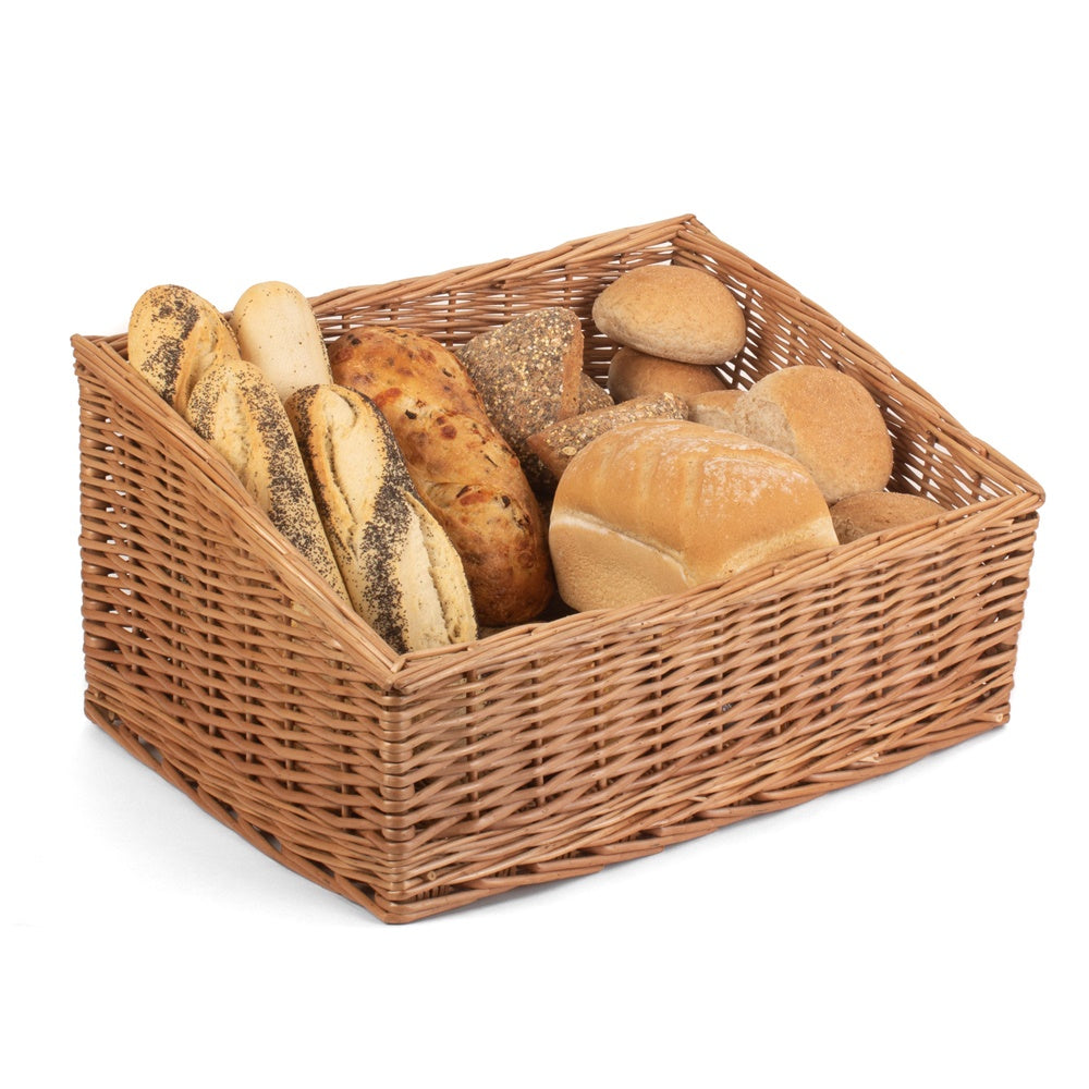 Sloped Sided Wicker Display Baskets