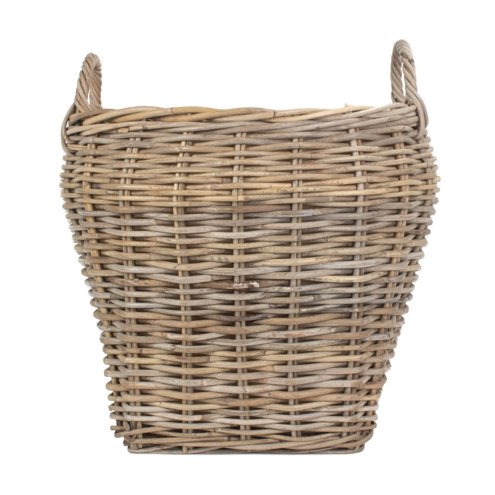 Amphora Rattan Log Basket with Cordura Lining