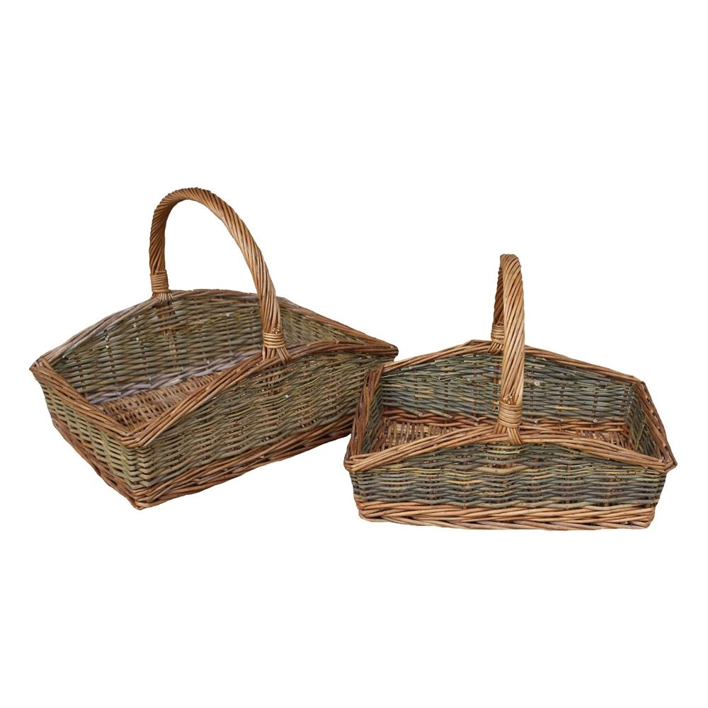 Rectangular Country Unpeeled Garden Trug