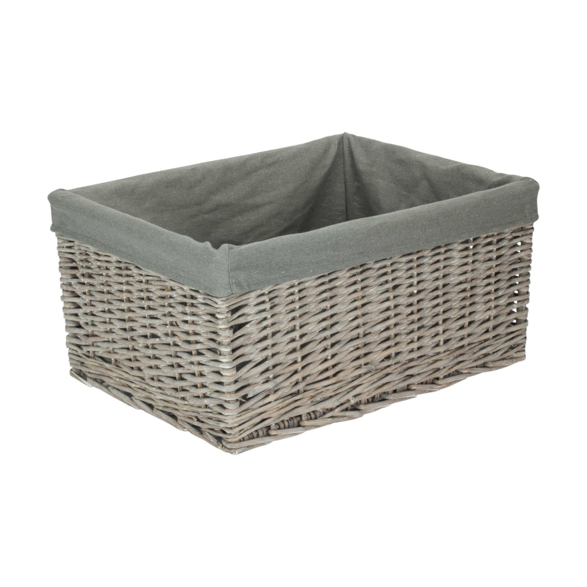 Jumbo Grey Wash Storage Basket
