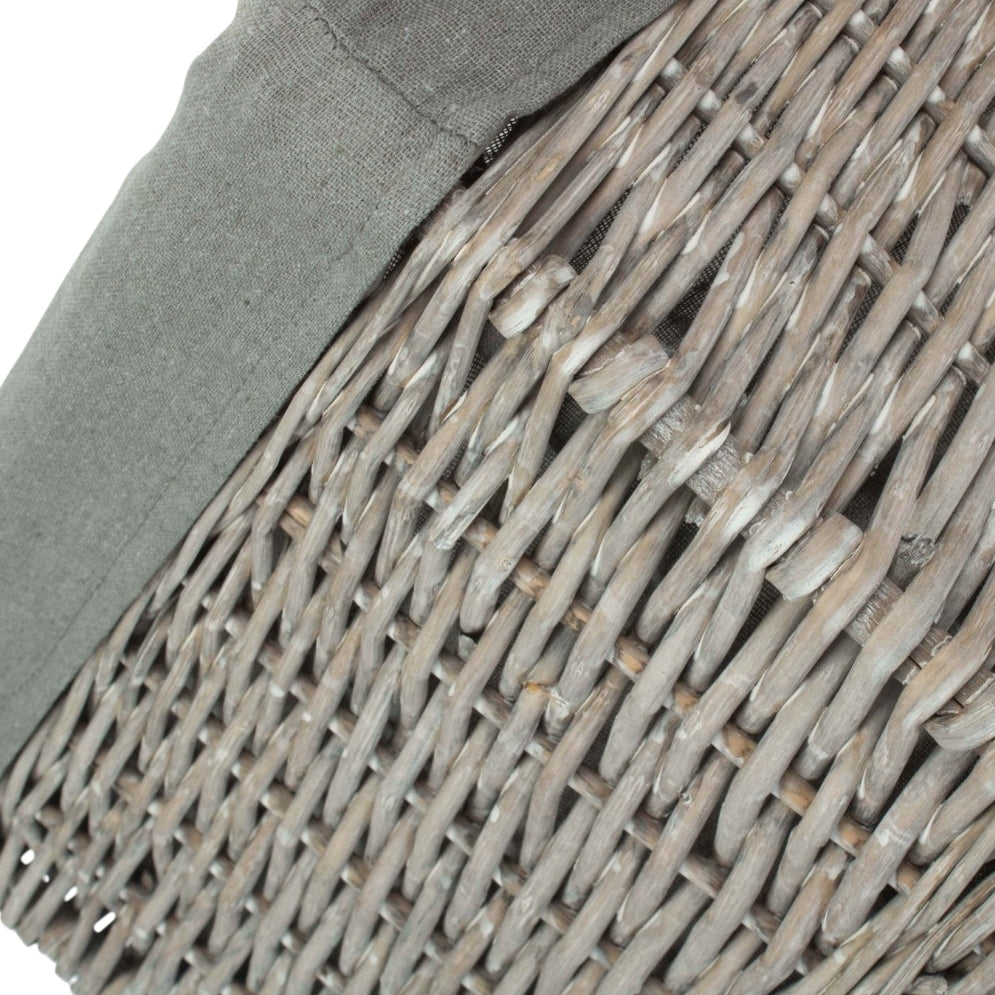 Jumbo Grey Wash Storage Basket