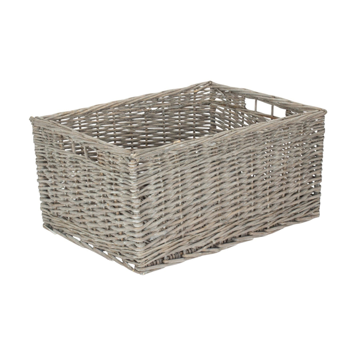 Jumbo Grey Wash Storage Basket