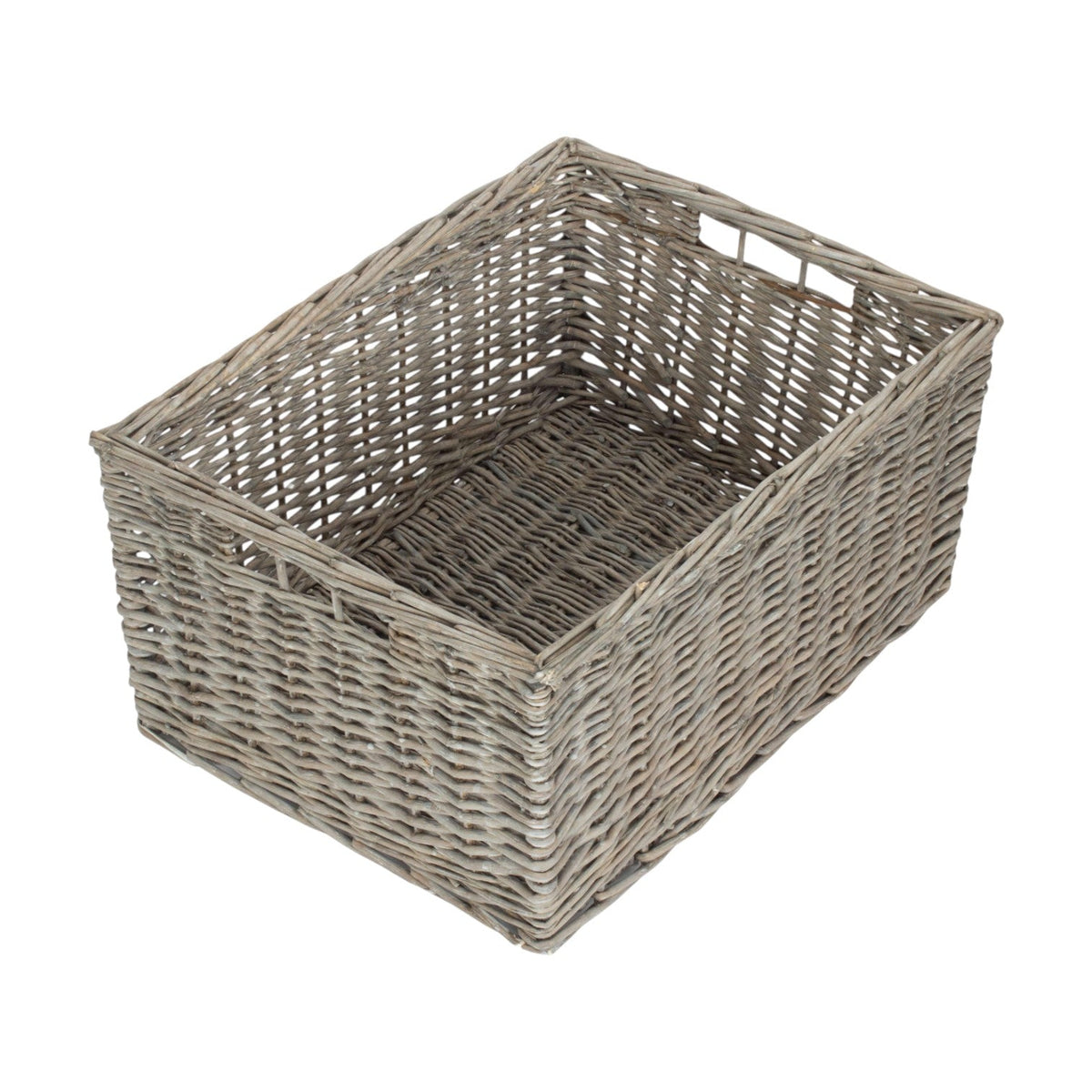 Jumbo Grey Wash Storage Basket