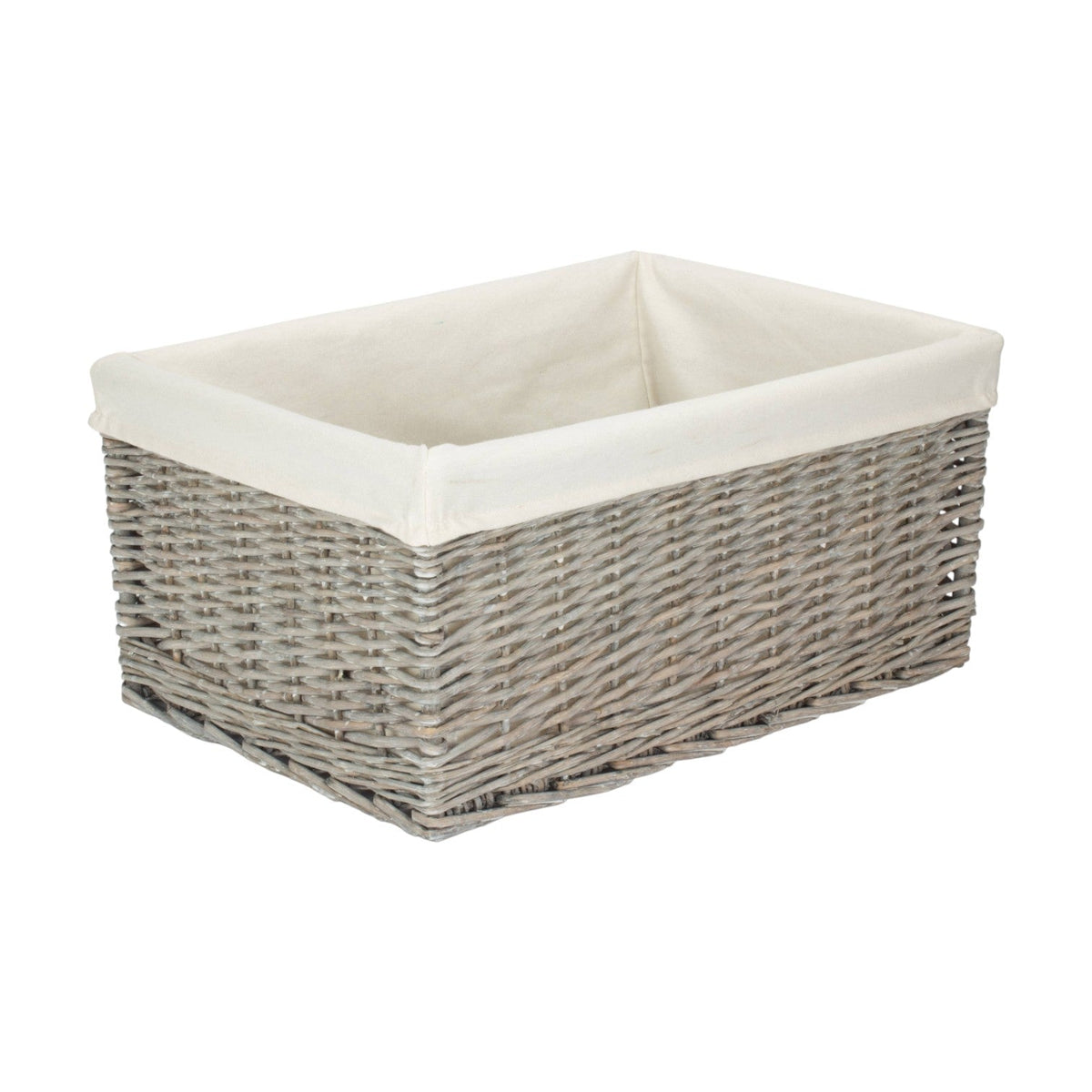 Jumbo Grey Wash Storage Basket