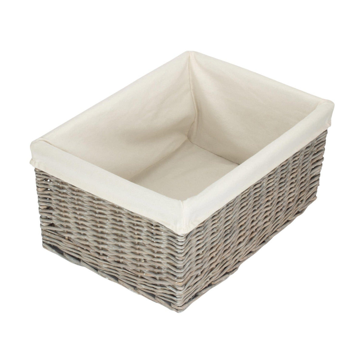 Jumbo Grey Wash Storage Basket