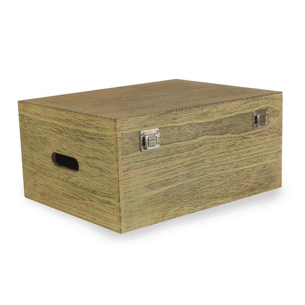 40cm Oak Effect Wooden Display Box