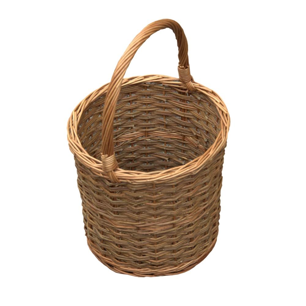 Yorkshire Barrel Wicker Shopping Basket