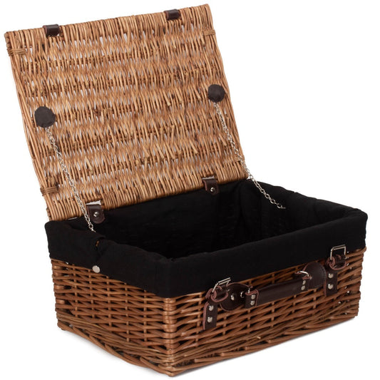 40cm Double Steamed Wicker Picnic Basket