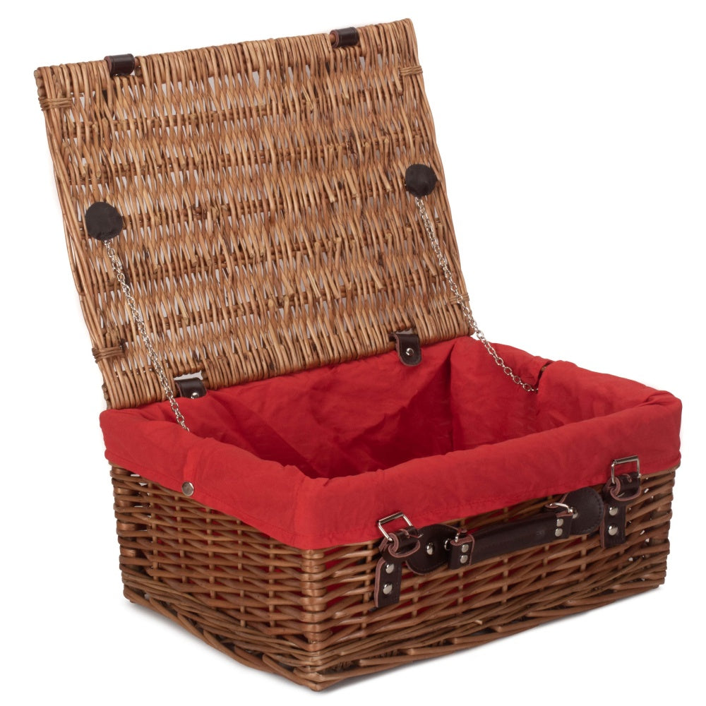 40cm Double Steamed Wicker Picnic Basket