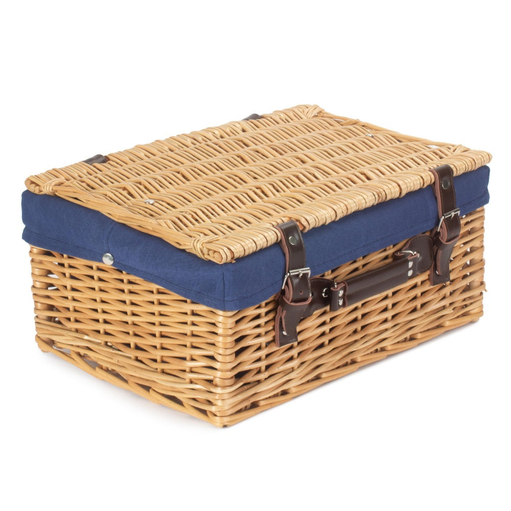 41cm Buff Willow Wicker Picnic Basket