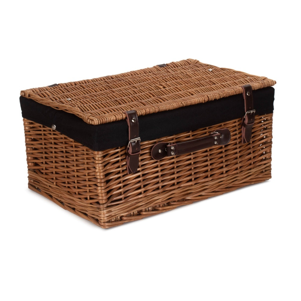 51cm Double Steamed Willow Wicker Picnic Basket