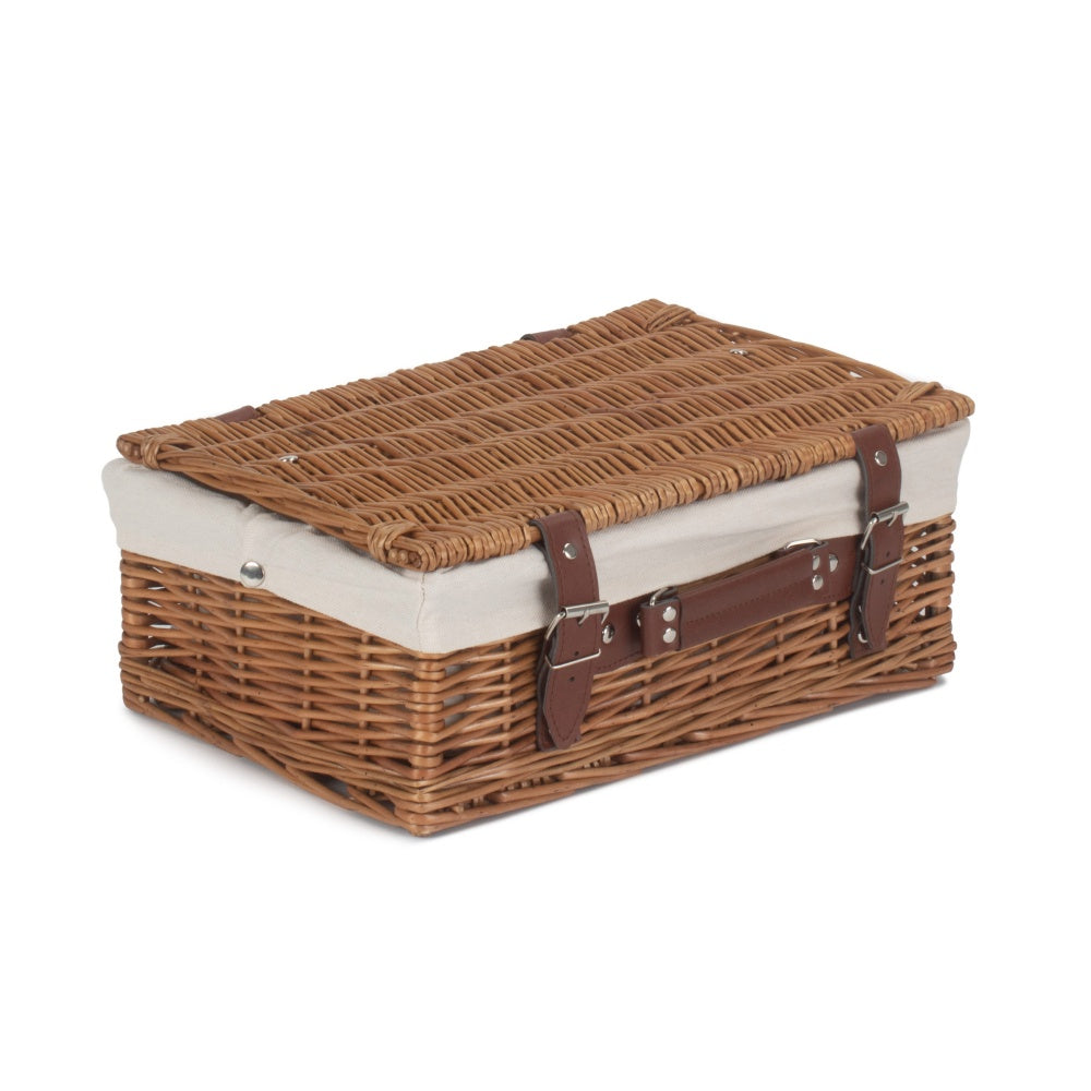 36cm Double Steamed Willow Wicker Picnic Basket