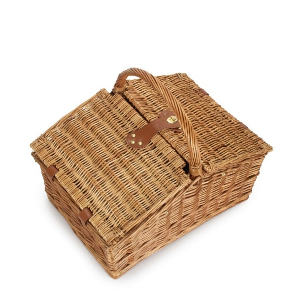 4 Person Ravenstor Double Lidded Fitted Wicker Picnic Basket