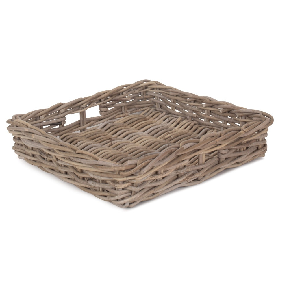 Square Rattan Serving Tray